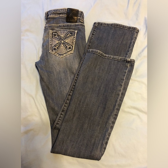 X Ten Denim jeans embroidered and embellished size 5 preowned condition - Picture 9 of 15